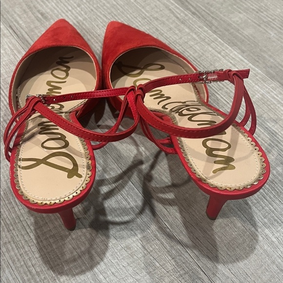 Sam Edelman Scarlet Red Heels - Picture 2 of 9